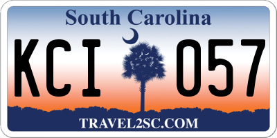 SC license plate KCI057