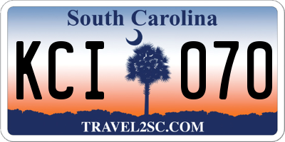 SC license plate KCI070