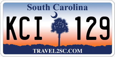 SC license plate KCI129
