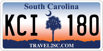 SC license plate KCI180