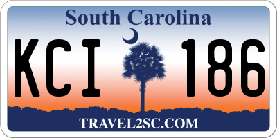 SC license plate KCI186