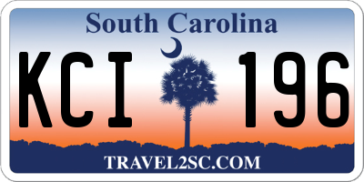 SC license plate KCI196