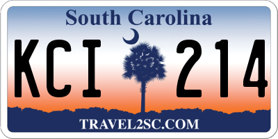 SC license plate KCI214