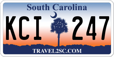 SC license plate KCI247