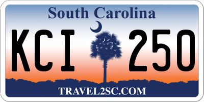 SC license plate KCI250