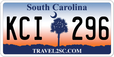 SC license plate KCI296