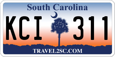 SC license plate KCI311