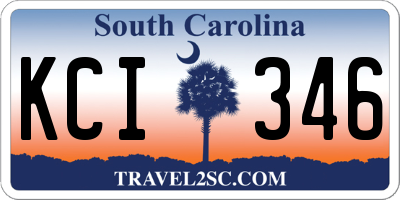 SC license plate KCI346