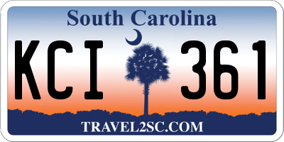 SC license plate KCI361