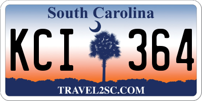 SC license plate KCI364
