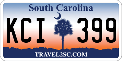 SC license plate KCI399