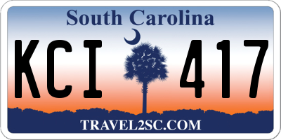 SC license plate KCI417