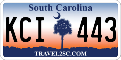 SC license plate KCI443