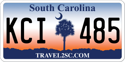 SC license plate KCI485