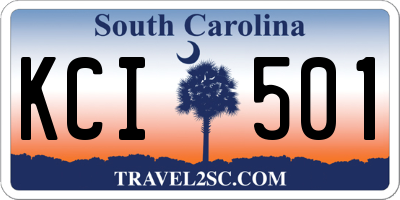 SC license plate KCI501