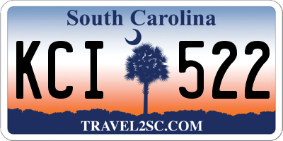 SC license plate KCI522