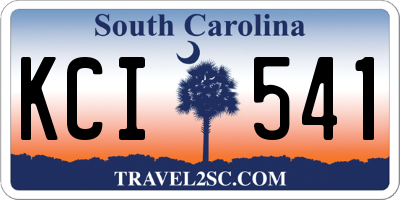 SC license plate KCI541