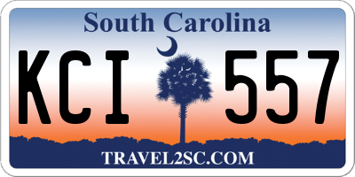 SC license plate KCI557