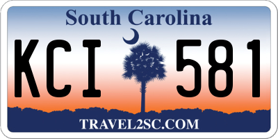 SC license plate KCI581