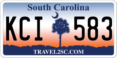 SC license plate KCI583