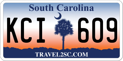 SC license plate KCI609