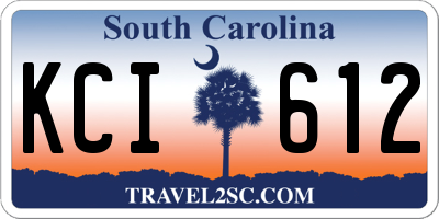 SC license plate KCI612