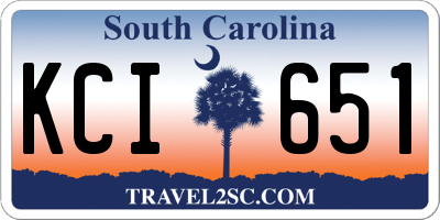 SC license plate KCI651