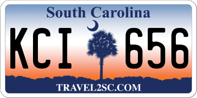 SC license plate KCI656