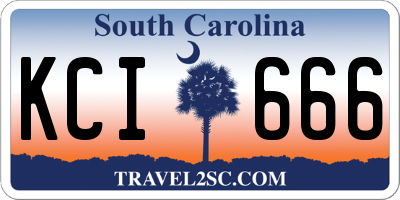 SC license plate KCI666