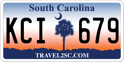 SC license plate KCI679