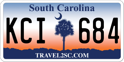 SC license plate KCI684