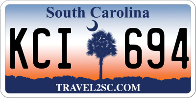 SC license plate KCI694