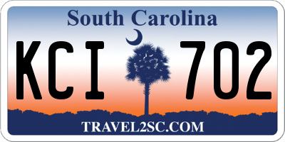 SC license plate KCI702