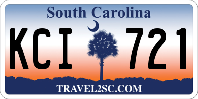 SC license plate KCI721