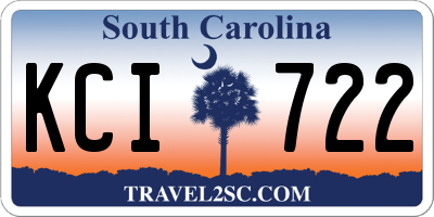 SC license plate KCI722