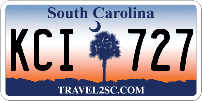 SC license plate KCI727
