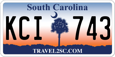 SC license plate KCI743