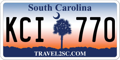 SC license plate KCI770