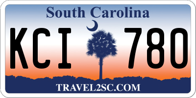 SC license plate KCI780