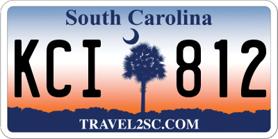 SC license plate KCI812