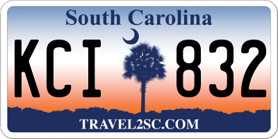 SC license plate KCI832