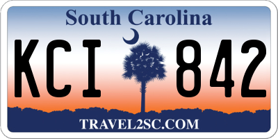 SC license plate KCI842