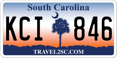 SC license plate KCI846