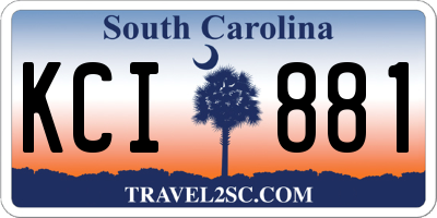 SC license plate KCI881