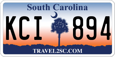 SC license plate KCI894