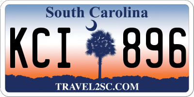 SC license plate KCI896