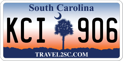 SC license plate KCI906