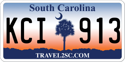 SC license plate KCI913