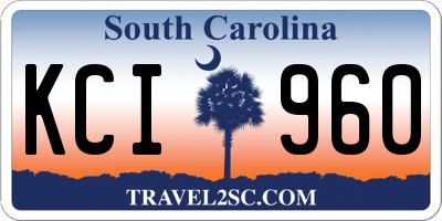 SC license plate KCI960