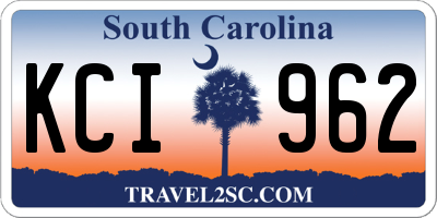 SC license plate KCI962